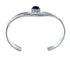 Genuine Sterling Silver Onyx Native American Cuff Bracelet JX129737